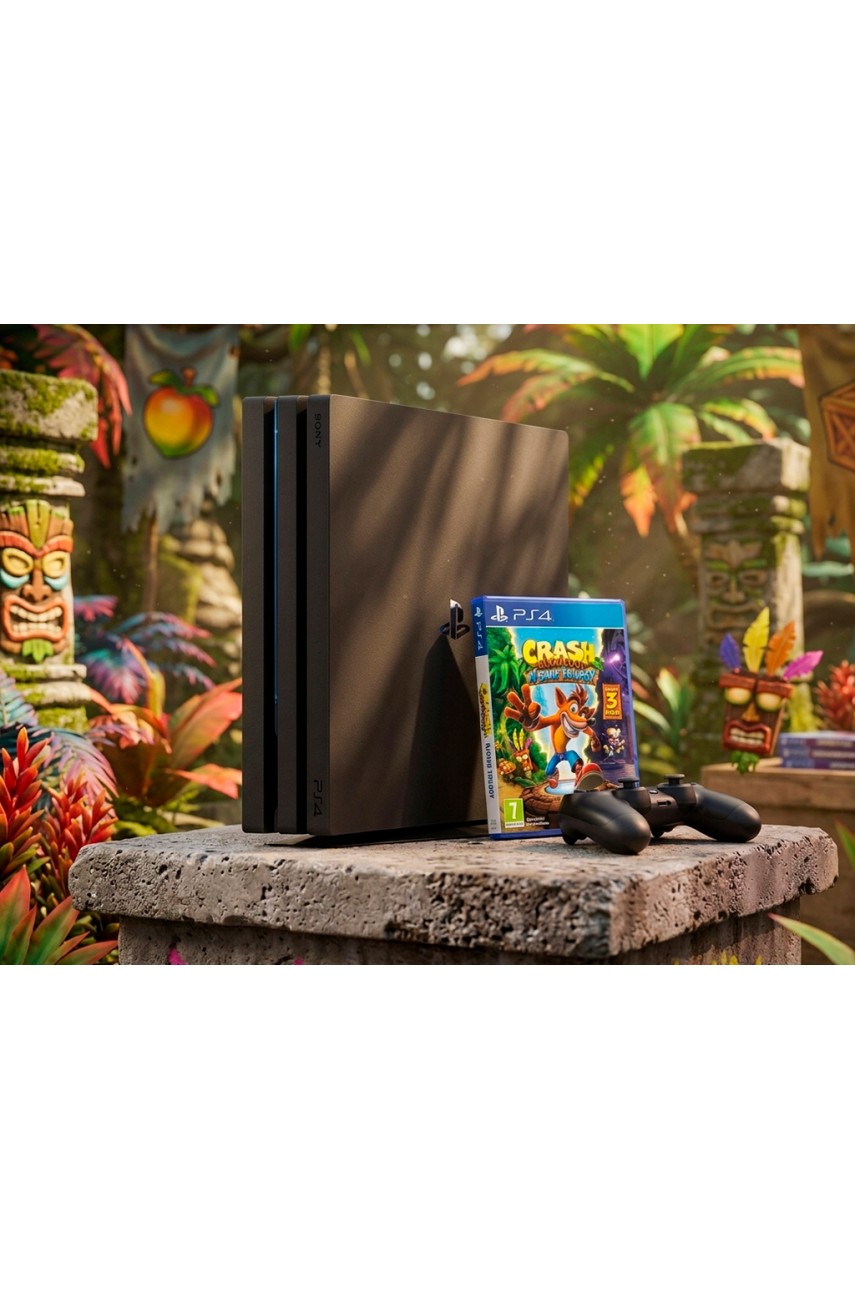 Playstation 4 Pro (1TB) + Диск (Crash Bandicoot)