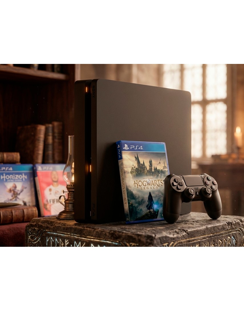 Playstation 4 Slim (1TB) + Диск (Hogwards Legacy) Playstation 4 Slim (1TB) + Диск (Hogwards Legacy)