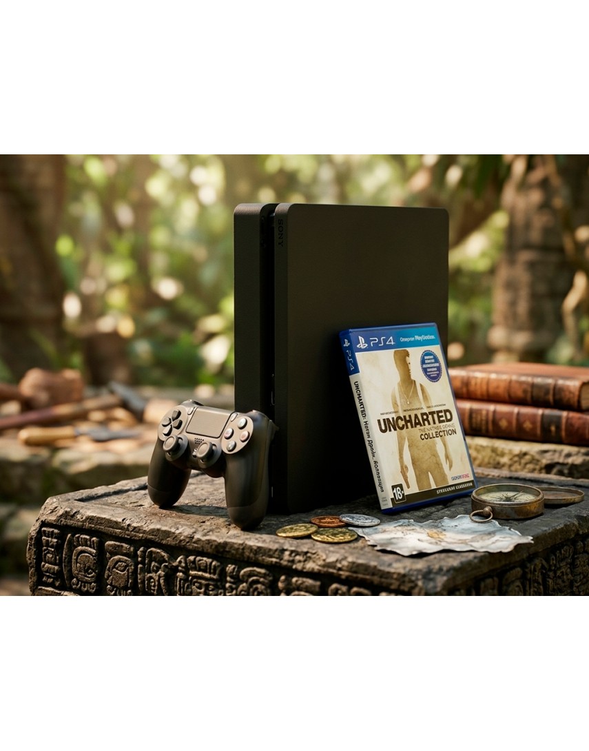 Playstation 4 Slim (1TB) + Диск (Uncharted : Collection) Playstation 4 Slim (1TB) + Диск (Uncharted : Collection)