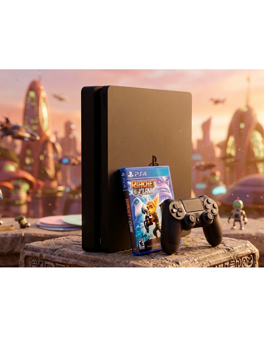 Playstation 4 Slim (500GB) + Диск (Ratchet & Clank) Playstation 4 Slim (500GB) + Диск (Ratchet & Clank)
