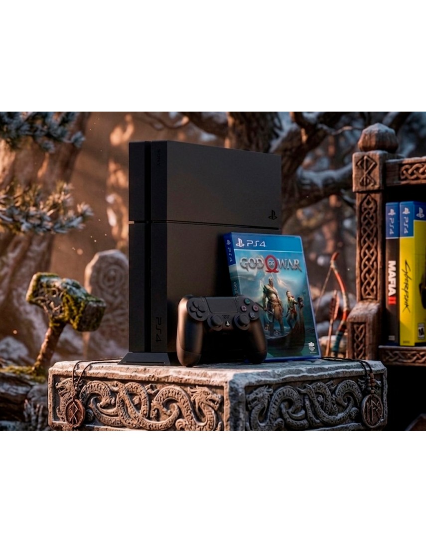 Playstation 4 Fat (500GB) + Диск God of war