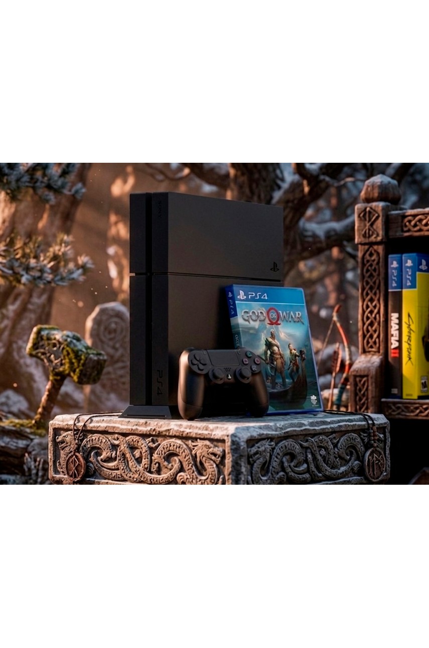 Playstation 4 Fat (500GB) + Диск God of war