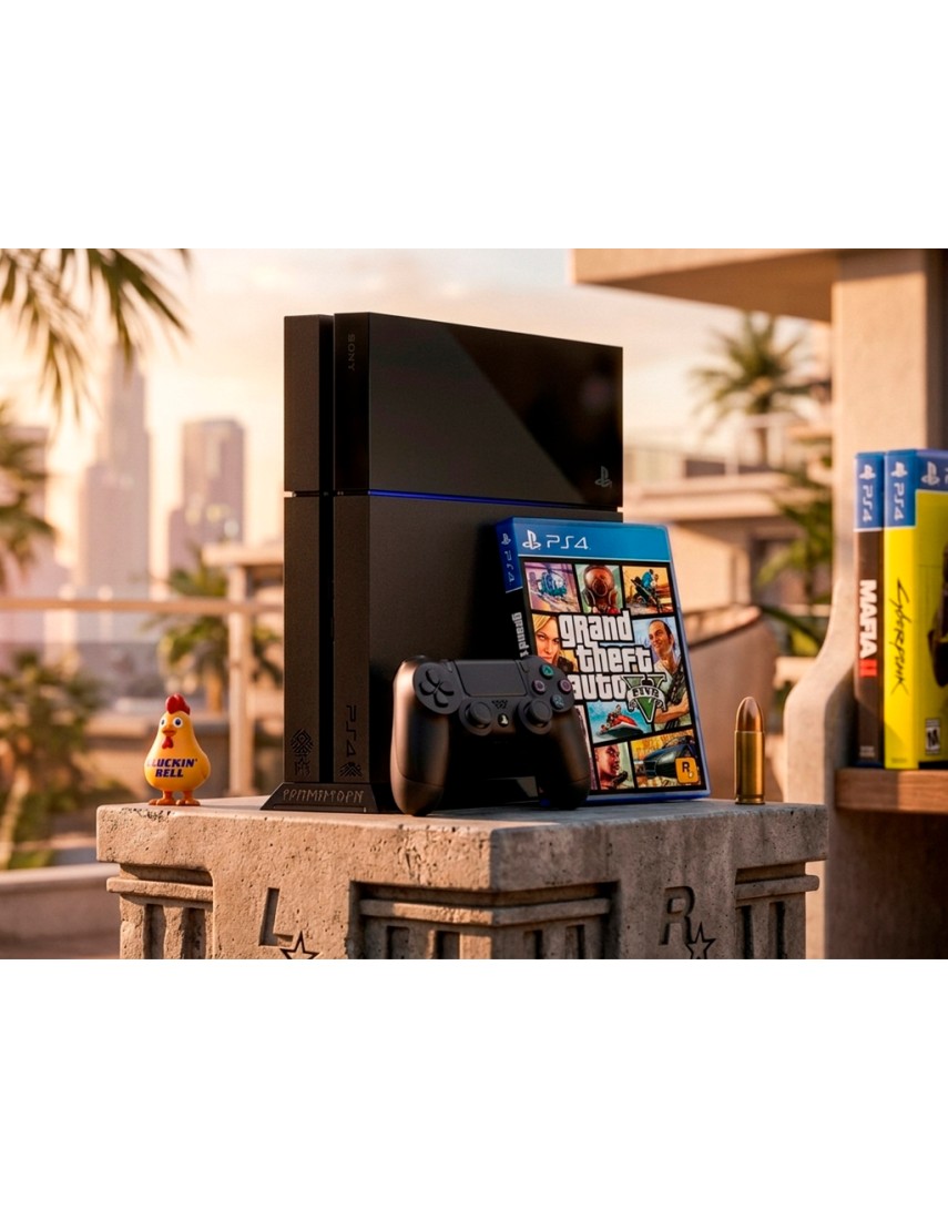 Playstation 4 Fat (500GB) + Диск GTA V Playstation 4 Fat (500GB) + Диск GTA V