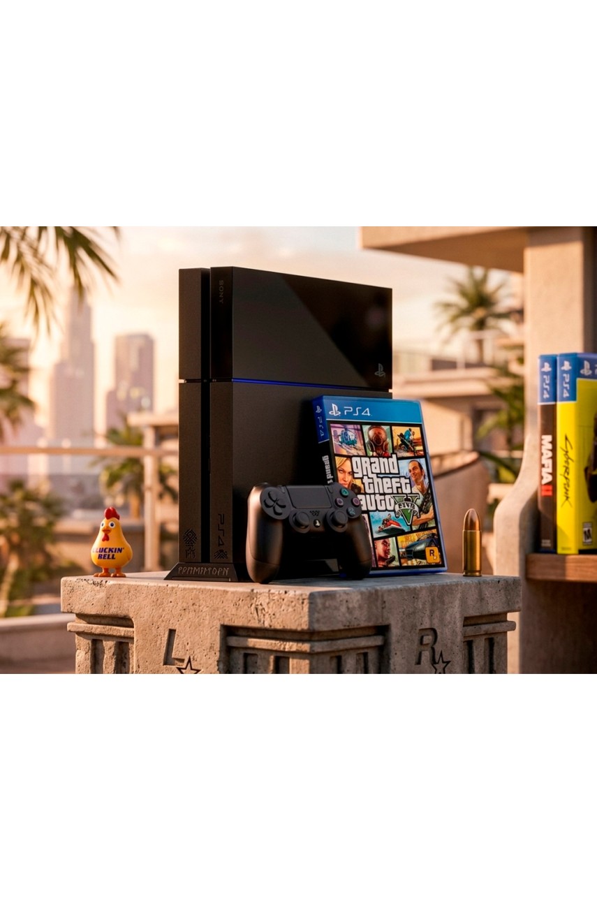 Playstation 4 Fat (500GB) + Диск GTA V