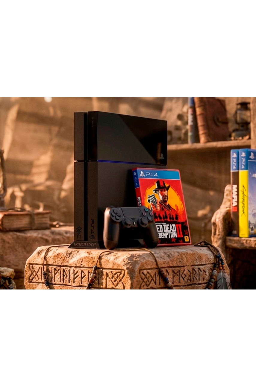 Playstation 4 Fat (500GB) + Диск Red dead redemption 2