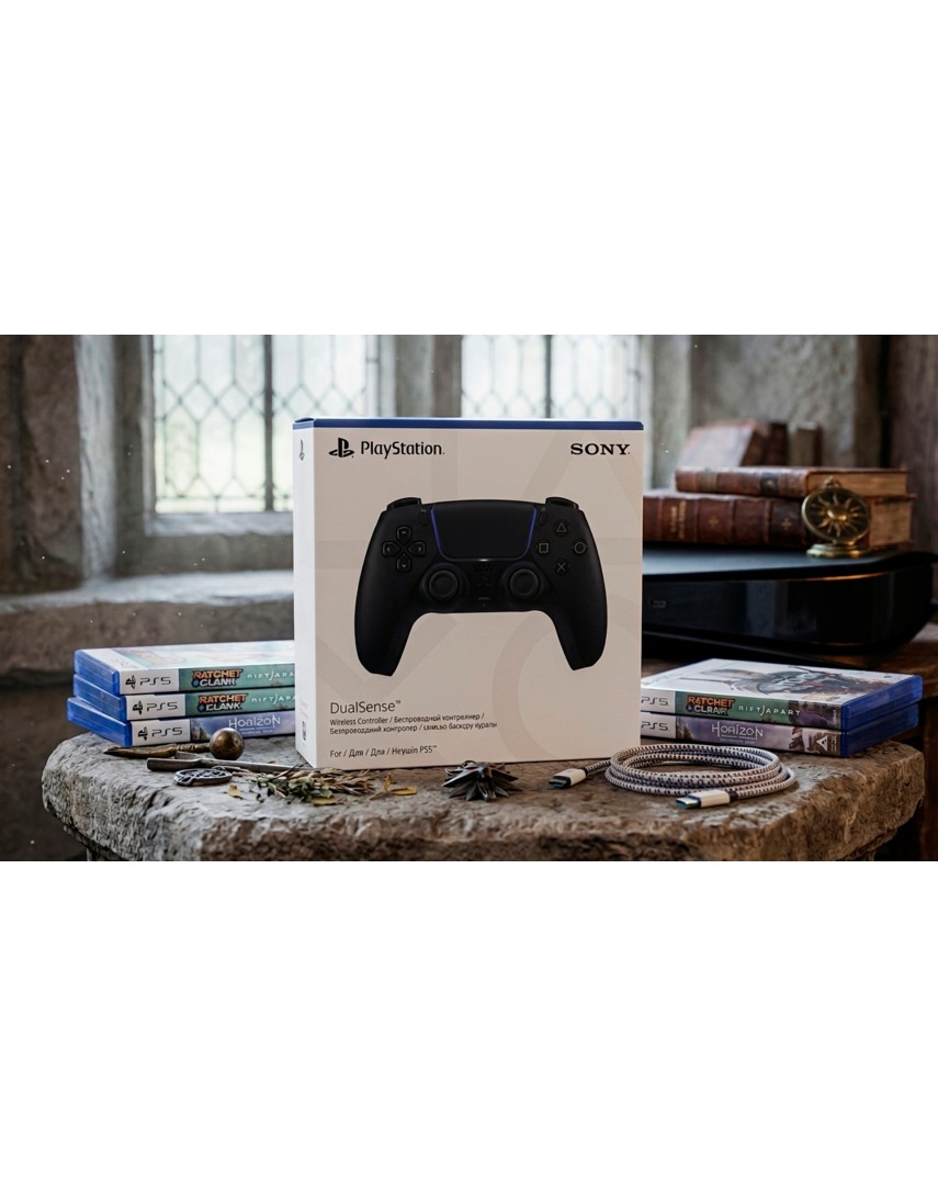 Геймпад для PS5 Dualsense Black (Новый)