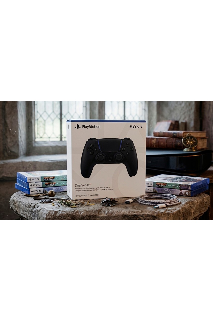 Геймпад для PS5 Dualsense Black (Новый)