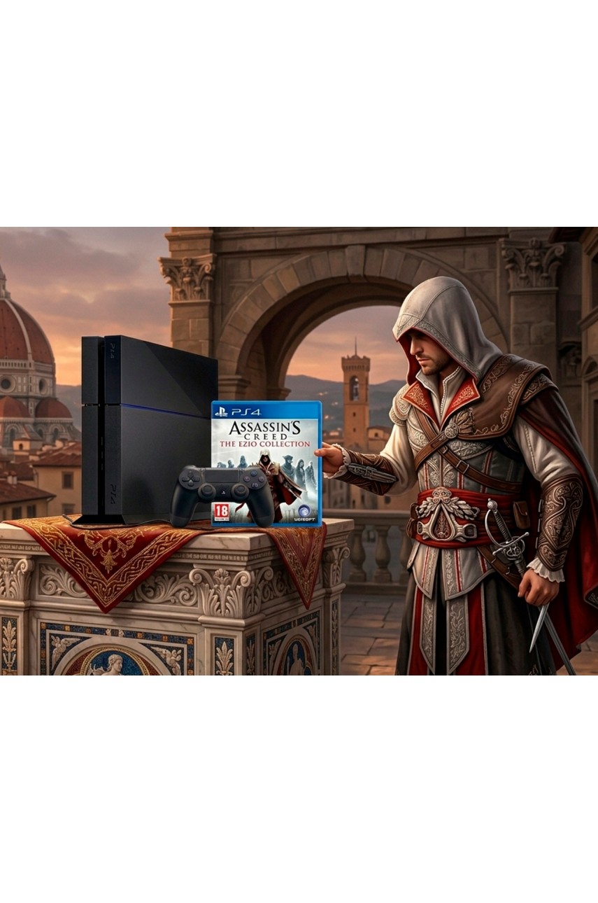 Playstation 4 Fat (500GB) + Диск Assassins Creed