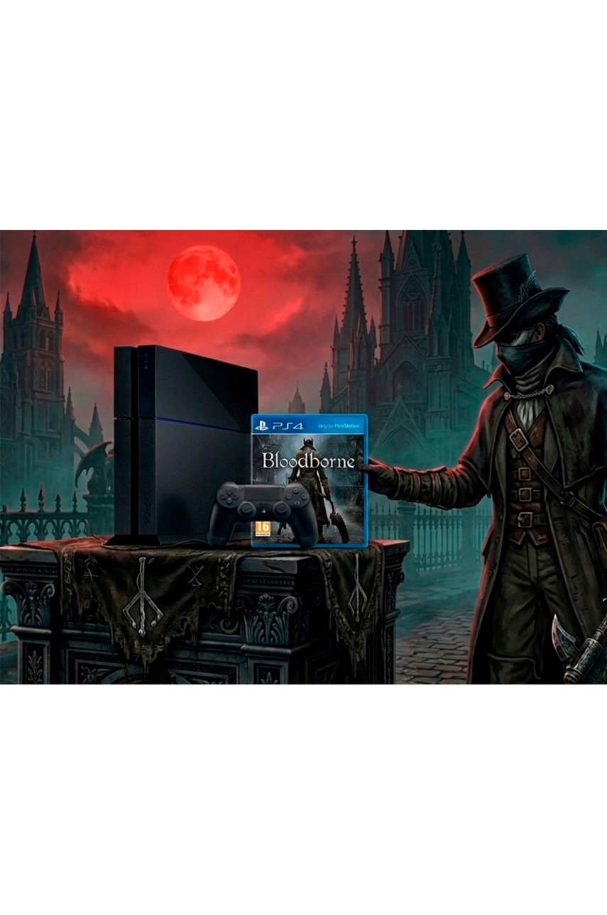 Playstation 4 Fat (500GB) + Диск Bloodborne