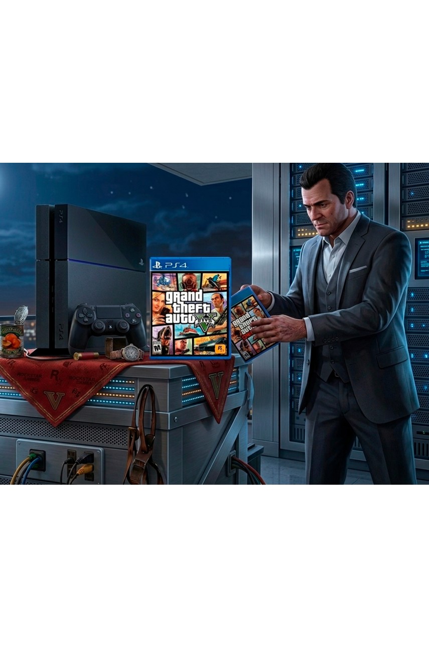 Playstation 4 Fat (500GB) + Диск GTA V