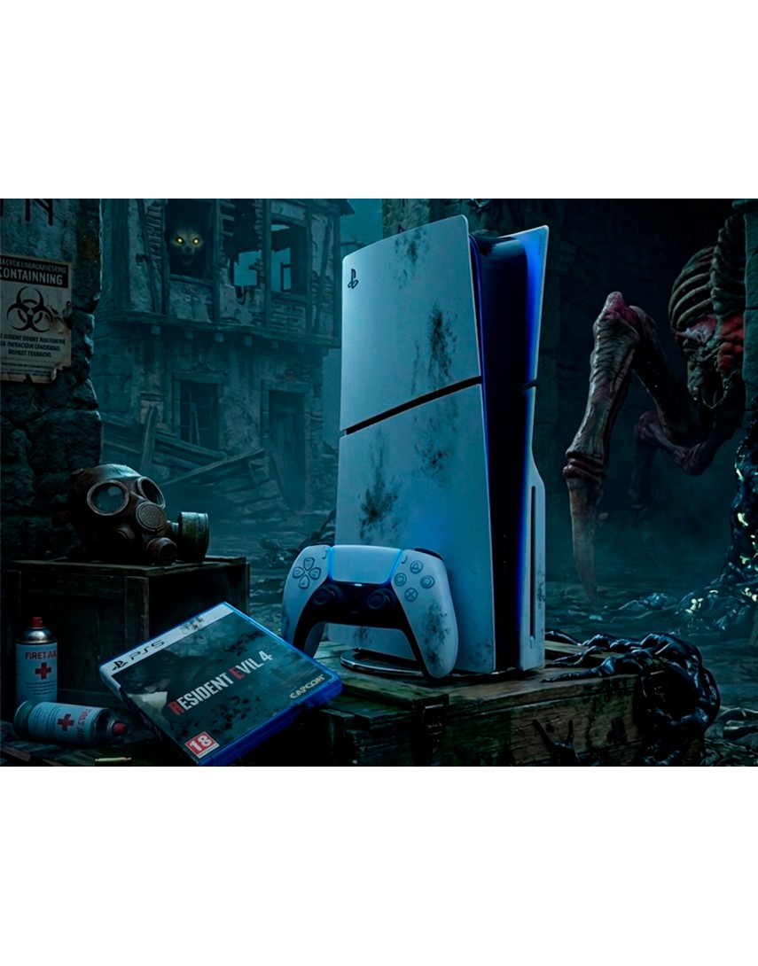 Playstation 5 Slim (PS5) (Б/У) + Resident evil 4 диск