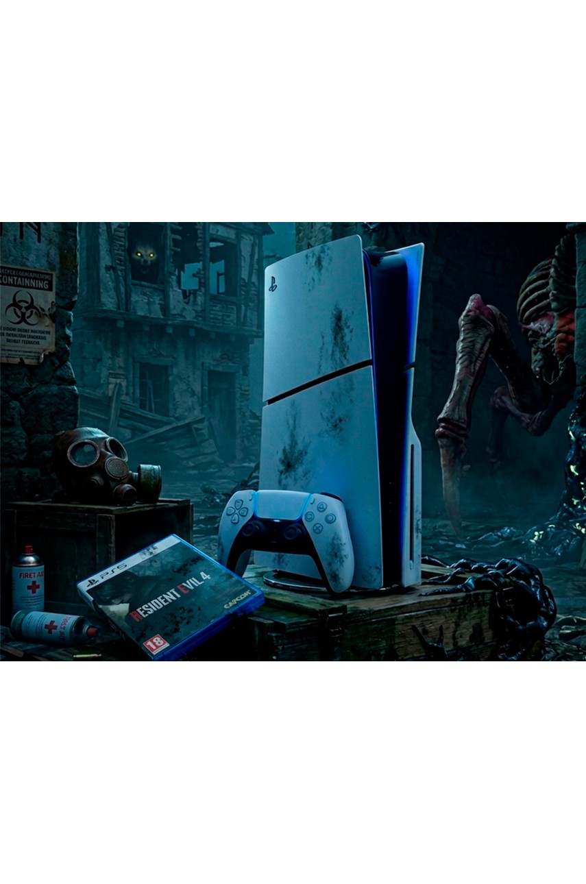 Playstation 5 Slim (PS5) (Б/У) + Resident evil 4 диск