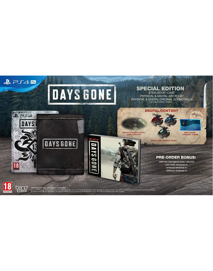 Специальное издание. Days gone ps4 специальное издание. PLAYSTATION 4 Days gone Special Edition. Коллекционка Days gone. PLAYSTATION 4 Slim коллекционные издания.