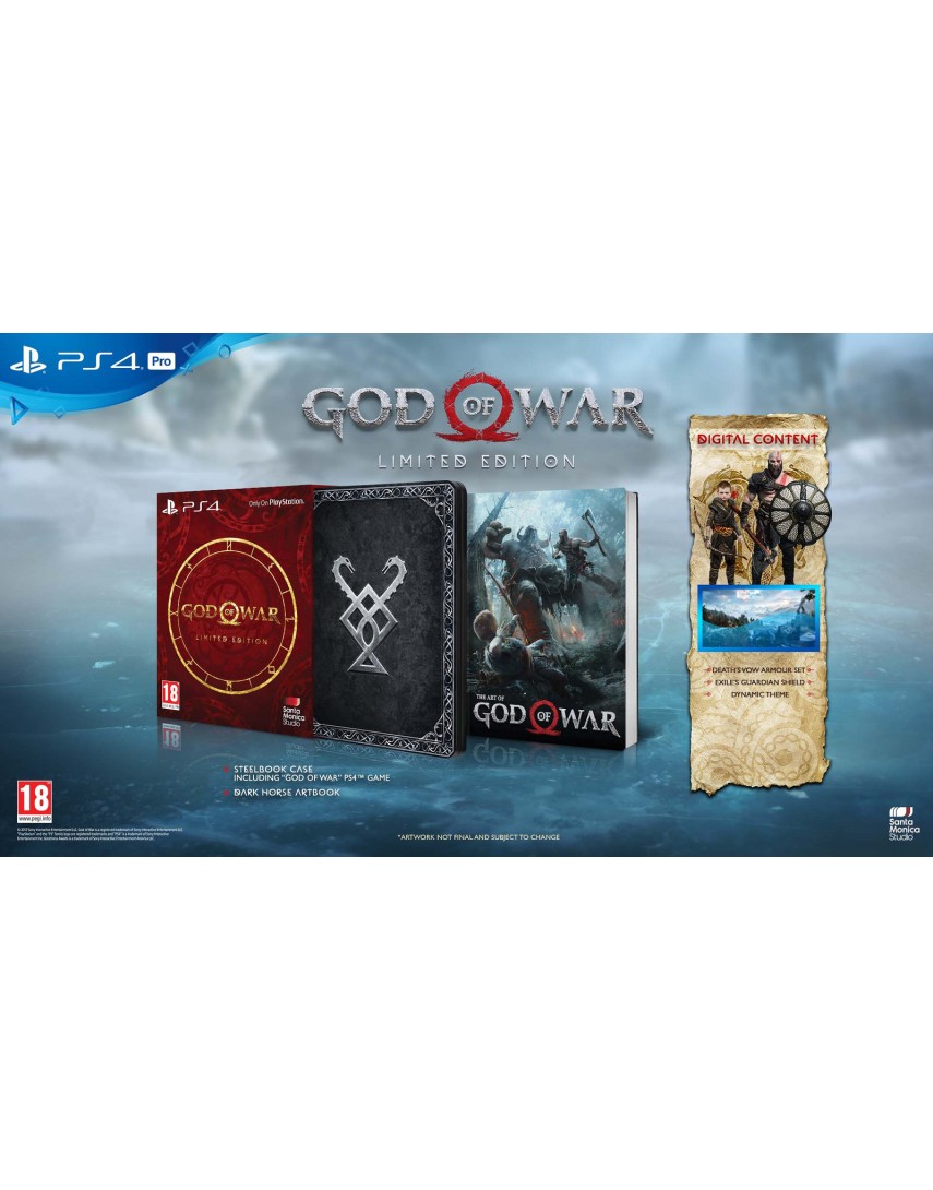 God of War Limited Edition (Без кодов погашения) [PS4]