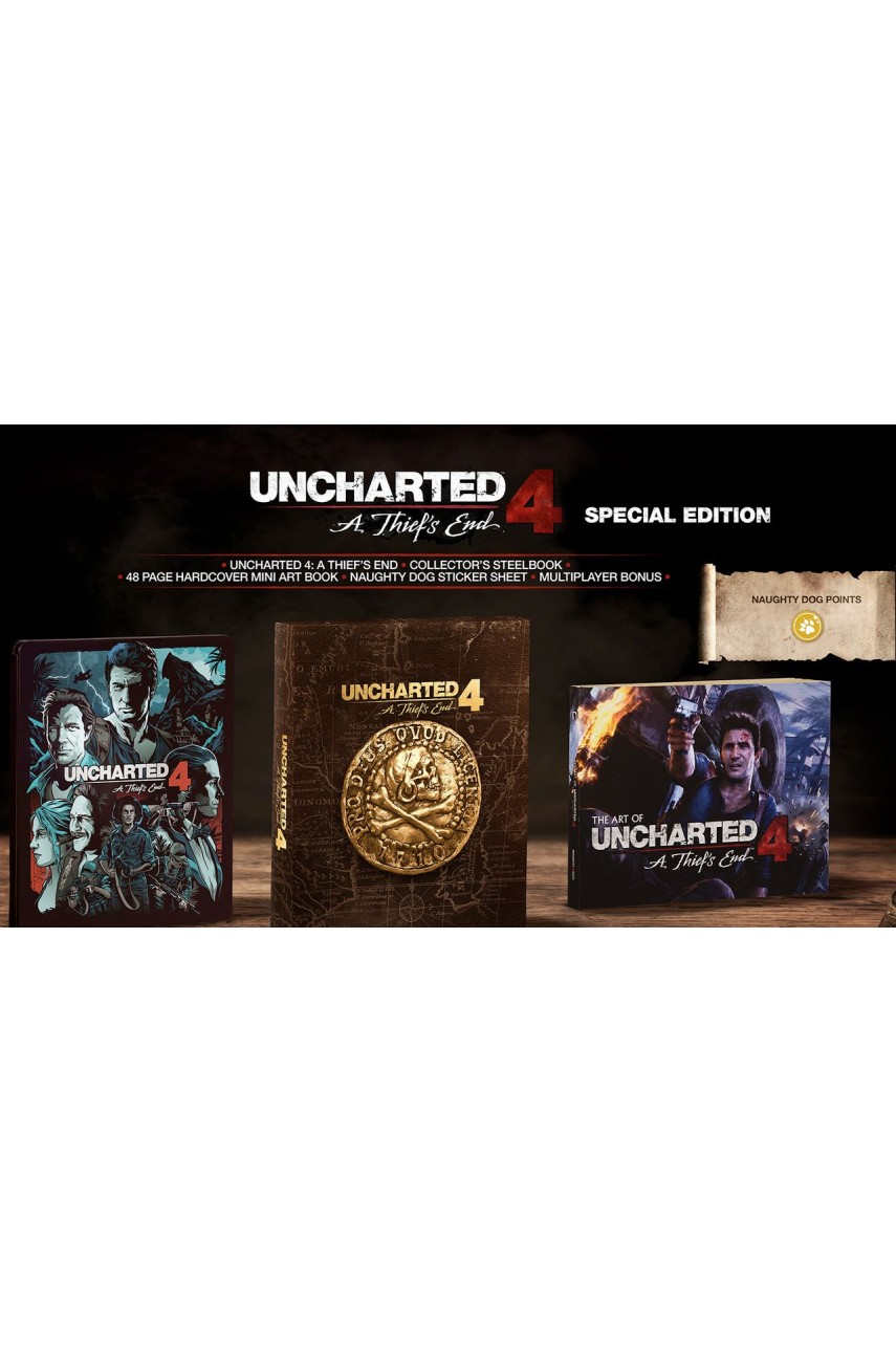 Uncharted 4 Special Edition (Без кодов погашения, Без картинок) [PS4]