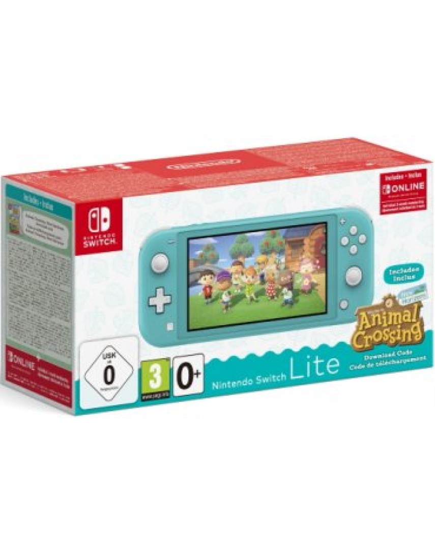 Игровая консоль Nintendo Switch Lite 32GB Бирюзовый + Animal Crossing + NSO 3 месяца
