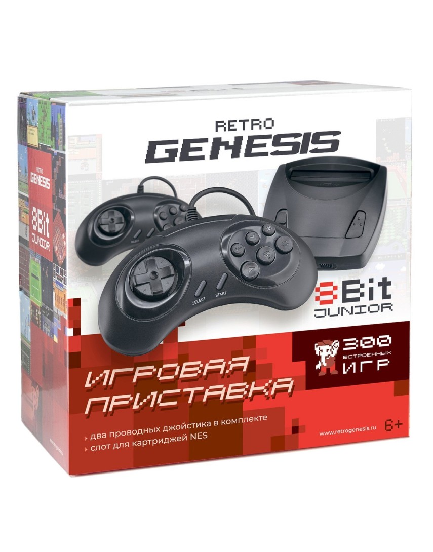 Игровая консоль Retro Genesis Junior 8Bit + 300 Игр (New)