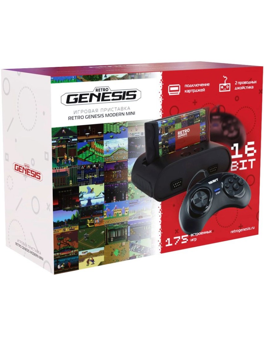 Игровая консоль Retro Genesis Modern Mini 16Bit + 175 Игр (New)