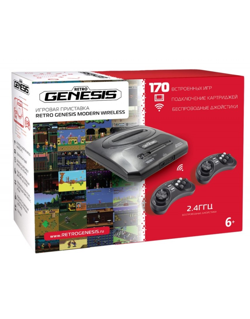Игровая консоль Retro Genesis 16Bit + 170 Игр (New)